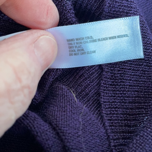 New GAP cardigan purple Sheer Button Up - Picture 7 of 8